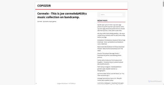 Security scan screenshot of https://rozopos.pages.dev/posts/cermele/
