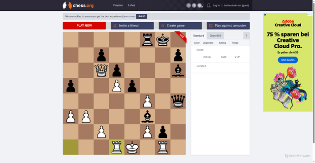 Security scan screenshot of https://chess.org/