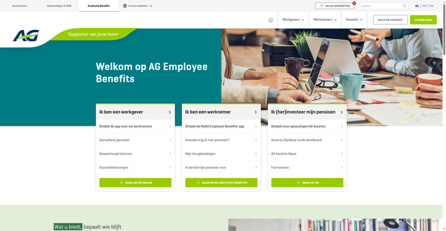 Security scan screenshot of https://agemployeebenefits.be