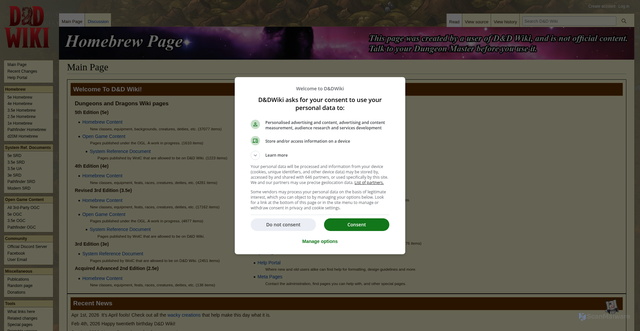 Security scan screenshot of https://www.dandwiki.com