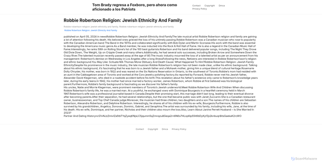 Security scan screenshot of https://legalleganfave-8d2e3x92a2.edgeone.app/11378-robbie-robertson-religion-jewish-ethnicity-and-family.html