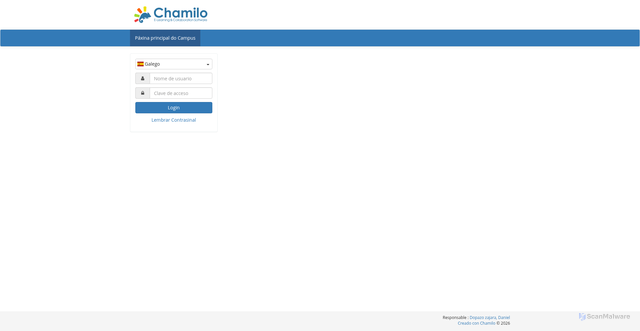 Security scan screenshot of https://formacion.gesditel.app/index.php?language=galician