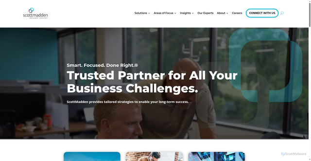 Security scan screenshot of https://scottmadden.com