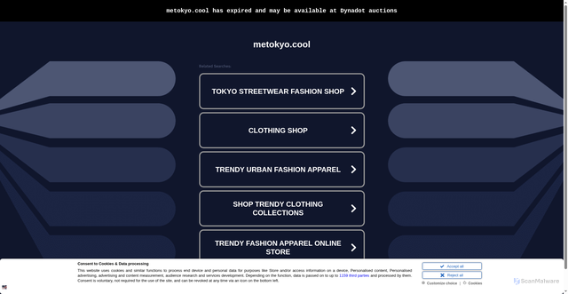 Security scan screenshot of https://p2.metokyo.cool