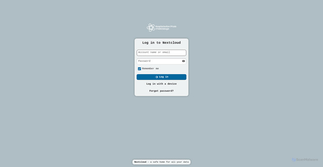 Security scan screenshot of https://project.hpa-formation.fr/