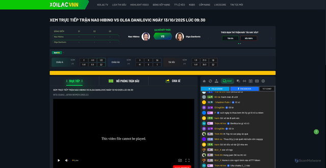 Security scan screenshot of https://tns-ua.com/link-tran/nao-hibino-vs-olga-danilovic-luc-0930-ngay-13-10-2025/link/0/