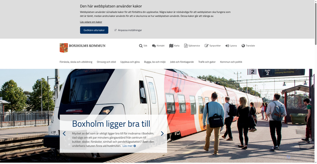 Security scan screenshot of https://www.boxholm.se/