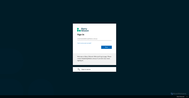 Security scan screenshot of https://helpdesk.bnlaw.com.au/support/tickets