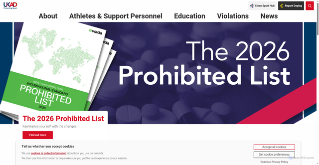 Security scan screenshot of https://www.ukad.org.uk/