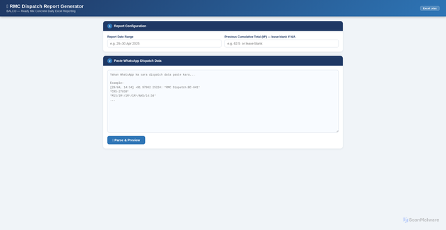 Security scan screenshot of https://daily-rmc.pages.dev/