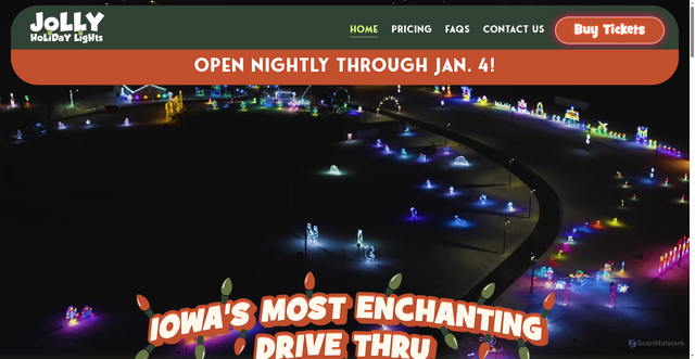 Security scan screenshot of https://www.jollyholiday-lights.com/