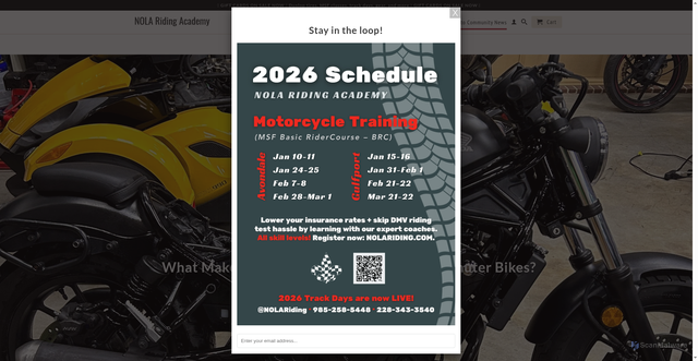 Security scan screenshot of https://nolariding.com/blogs/news/reasons-why-the-honda-rebel-500-is-a-great-commuter-bike?srsltid=AfmBOoqw8LyHEm6BKbk7CdXZJCba-BUODIhV2CaIY3KySMNSU4-dkDCG