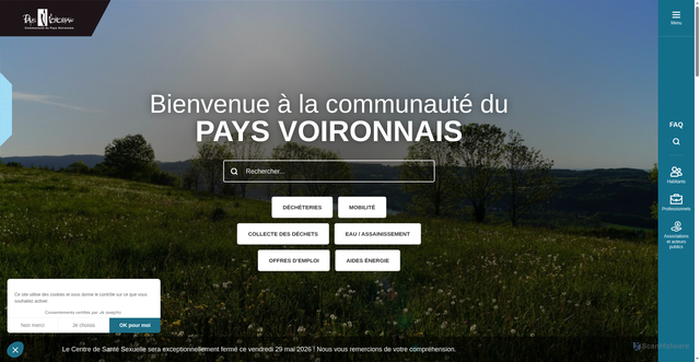 Security scan screenshot of https://paysvoironnais.com