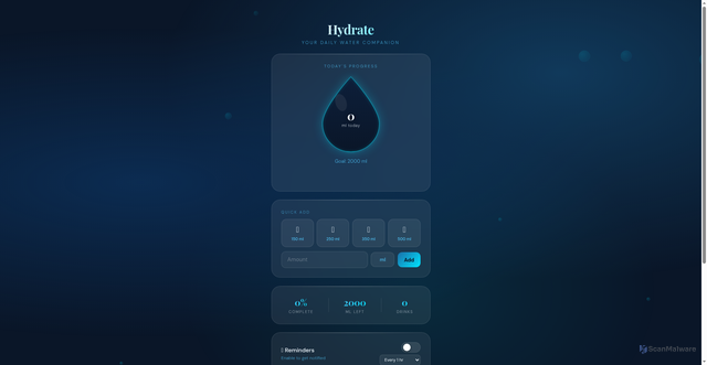 Security scan screenshot of https://hydrate-npcuuwqkin.edgeone.app/