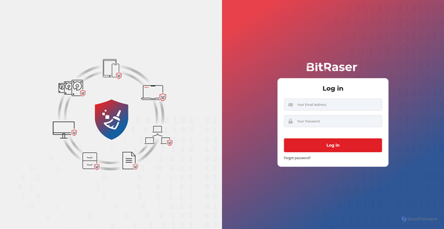 Security scan screenshot of https://bitrasercloud.com