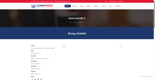Security scan screenshot of https://quiet-olive-9aasjbjjin-j6ff15dafs.edgeone.app/events-details-style2.html