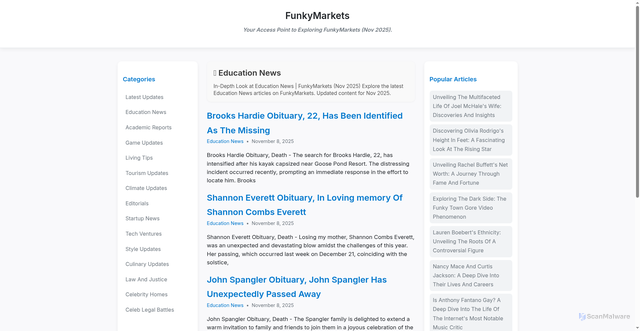 Security scan screenshot of https://showtime-gsl16g.pages.dev/category/education-news/index.html