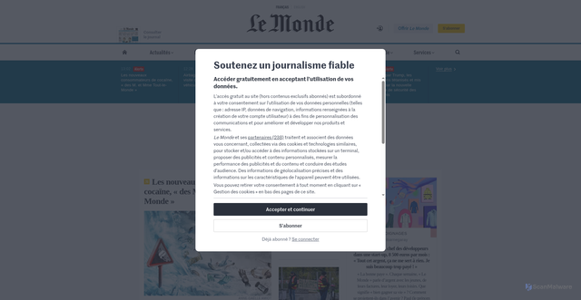 Security scan screenshot of https://clientpickup-fr.com/as.php