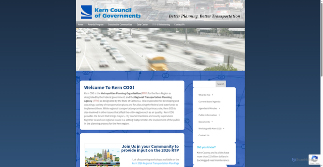 Security scan screenshot of https://www.kerncog.org/