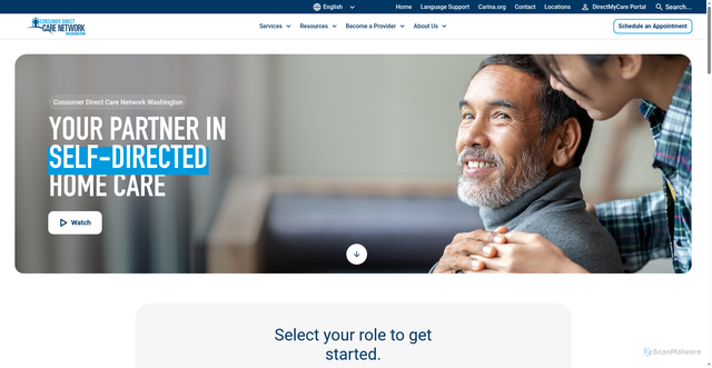 Security scan screenshot of https://consumerdirectwa.com