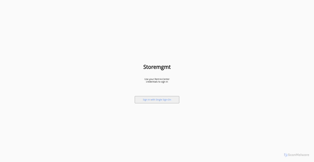 Security scan screenshot of https://storemgmt-racpad.rentacenter.com