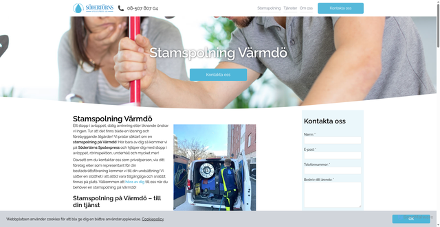 Security scan screenshot of https://stamspolningvarmdo.se