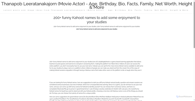 Security scan screenshot of https://nusaglobalmedia-dpsuywzva9wq.edgeone.app/200-funny-kahoot-names-to-add-some-enjoyment-to-your-studies.html