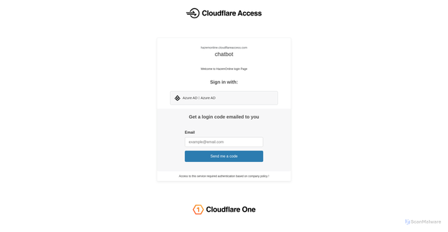 Security scan screenshot of http://chatbot.hazemonline.uk/