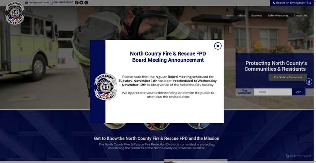 Security scan screenshot of https://www.nocofr.com/