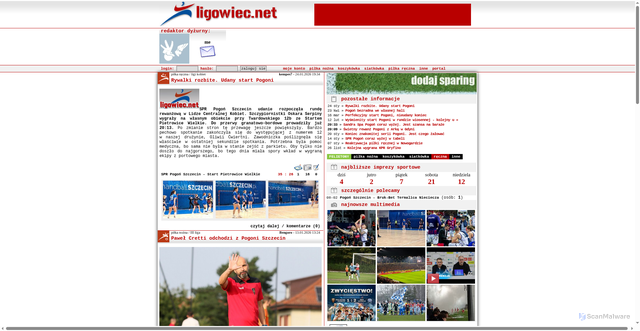 Security scan screenshot of https://wap.ligowiec.net
