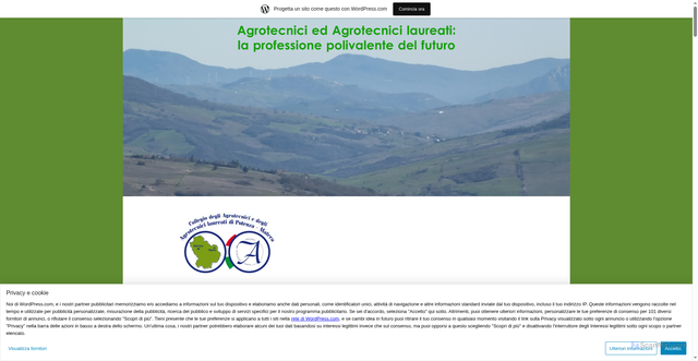 Security scan screenshot of https://agrotecnicipotenzamatera.wordpress.com