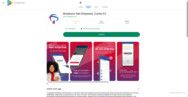 Security scan screenshot of https://appnetempresas.vercel.app