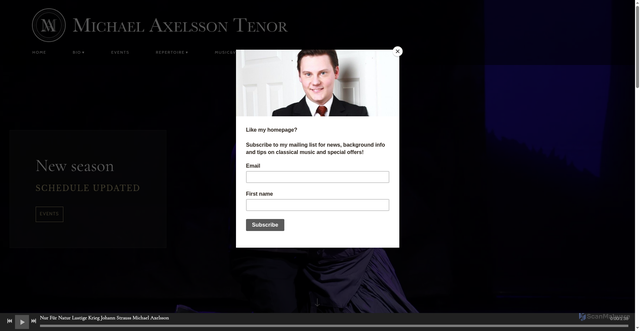 Security scan screenshot of https://michaelaxelsson.se