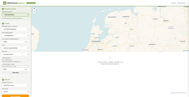 Security scan screenshot of https://stikstofverkenner-i8z28f3axq.edgeone.app/