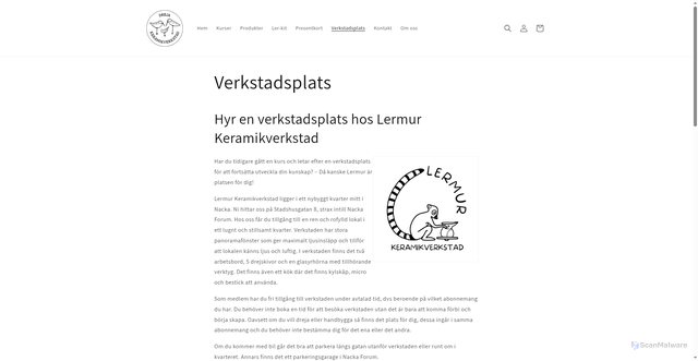 Security scan screenshot of https://lermur.se