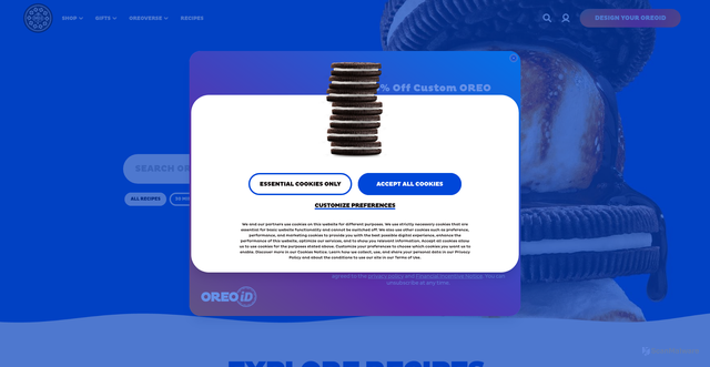 Security scan screenshot of https://www.oreo.com/recipe