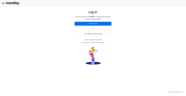 Security scan screenshot of https://laphil.monday.com