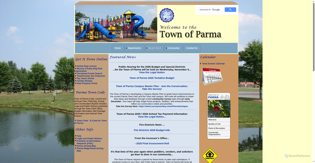 Security scan screenshot of https://parmany.gov/