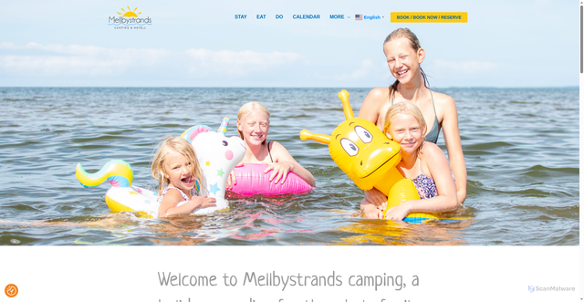Security scan screenshot of https://mellbystrands.se