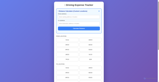 Security scan screenshot of https://driving-expense-tracker.pages.dev/