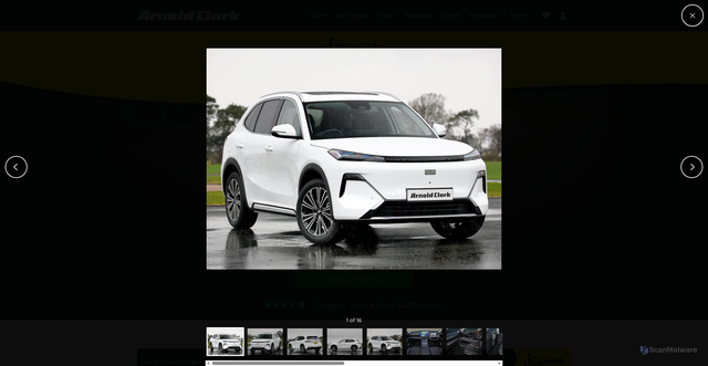 Security scan screenshot of https://arnoldclark.com