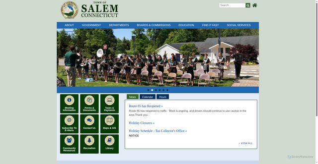 Security scan screenshot of https://www.salemct.gov/