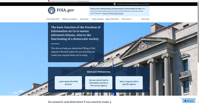 Security scan screenshot of https://www.foia.gov/
