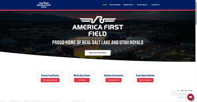 Security scan screenshot of https://americafirstfield.com/