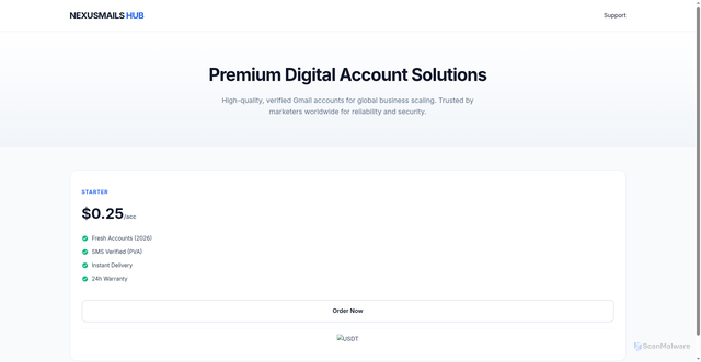Security scan screenshot of https://globalmails-opfb0dzufr.edgeone.app/