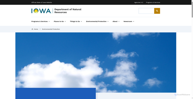 Security scan screenshot of https://www.iowadnr.gov/environmental-protection/air-quality
