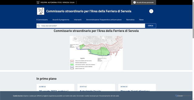 Security scan screenshot of https://commissario.ferriera.fvg.it/