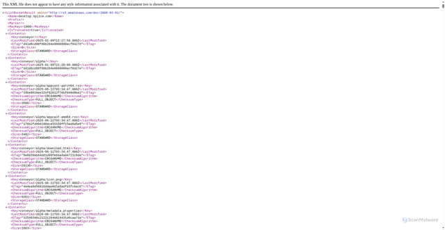 Security scan screenshot of https://desktop.splice.com