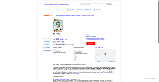 Security scan screenshot of http://www.fanmail.biz/116752.html