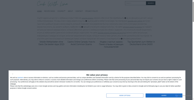 Security scan screenshot of https://cookwithlina.com